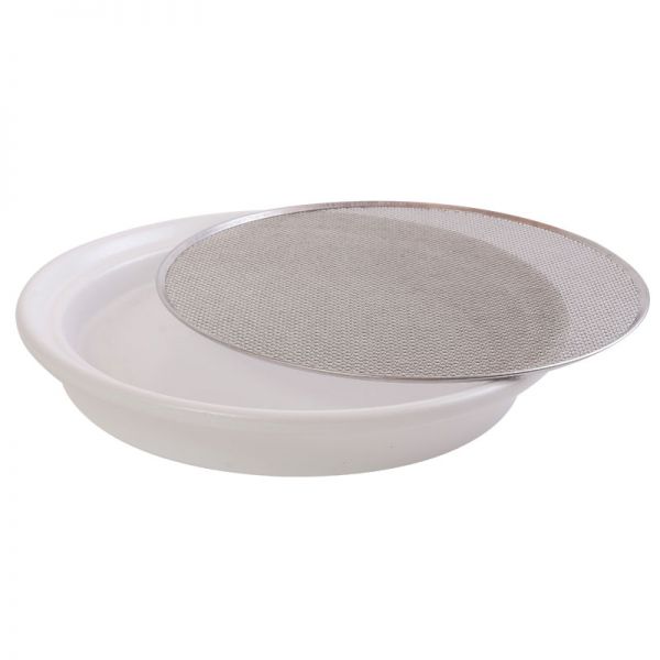 Keramik-Kressesieb anthrazit, 21,5cm