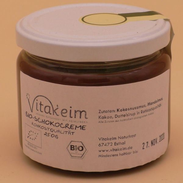 Bio - Schokocreme in Rohkostqualität, 250g