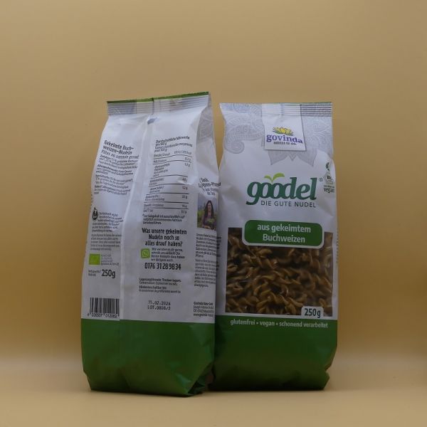 Bio - gekeimte Buchweizen-Nudeln, roh, 250g