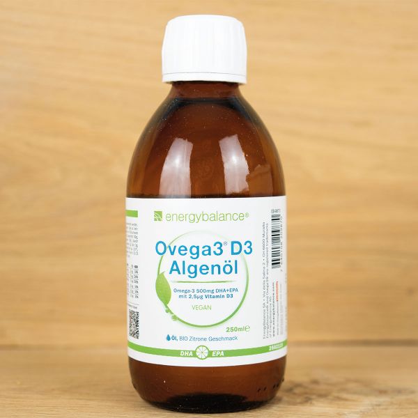 Omega-3 Algenöl mit DHA, EPA, B12, D3 und K2