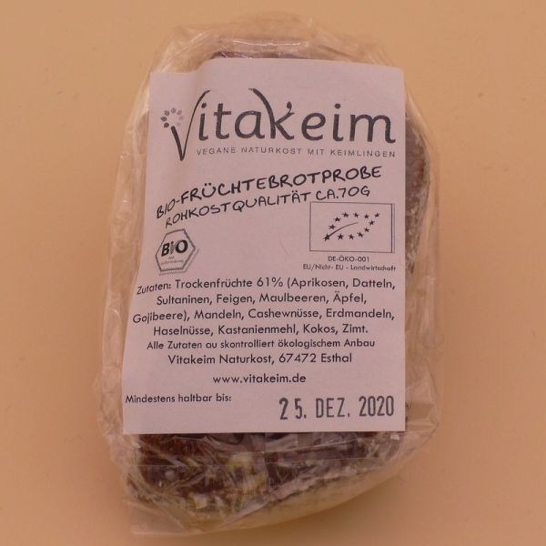 Bio - Früchtebrotprobe ca. 100g