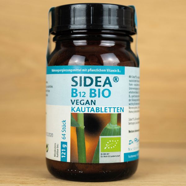 Bio - vegane Kautabletten mit natürlichem B12