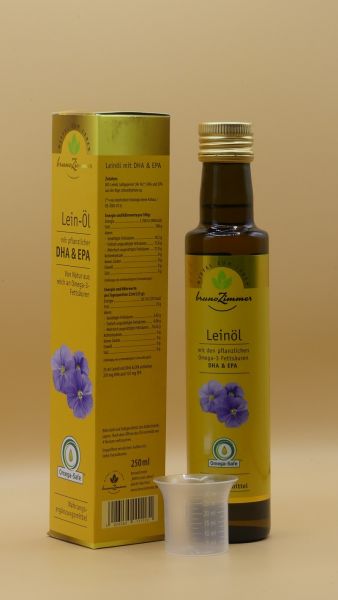 Leinöl mit pflanzl. DHA + EPA. 250ml