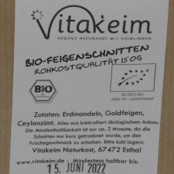 Bio - Feigenschnitten 150g in Rohkostqualität