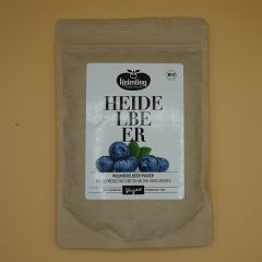Bio - Heidelbeerpulver, wild, Rohkostqualität, 200g