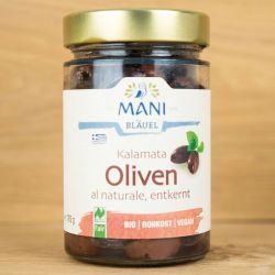 Bio - Oliven schwarz ohne Stein, Rohkostqualität