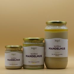 Bio - Mandelmus hell, im Glas, Rohkostqualität