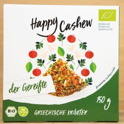 Bio - Cashewkäse gereift mit griechischen Kräutern,